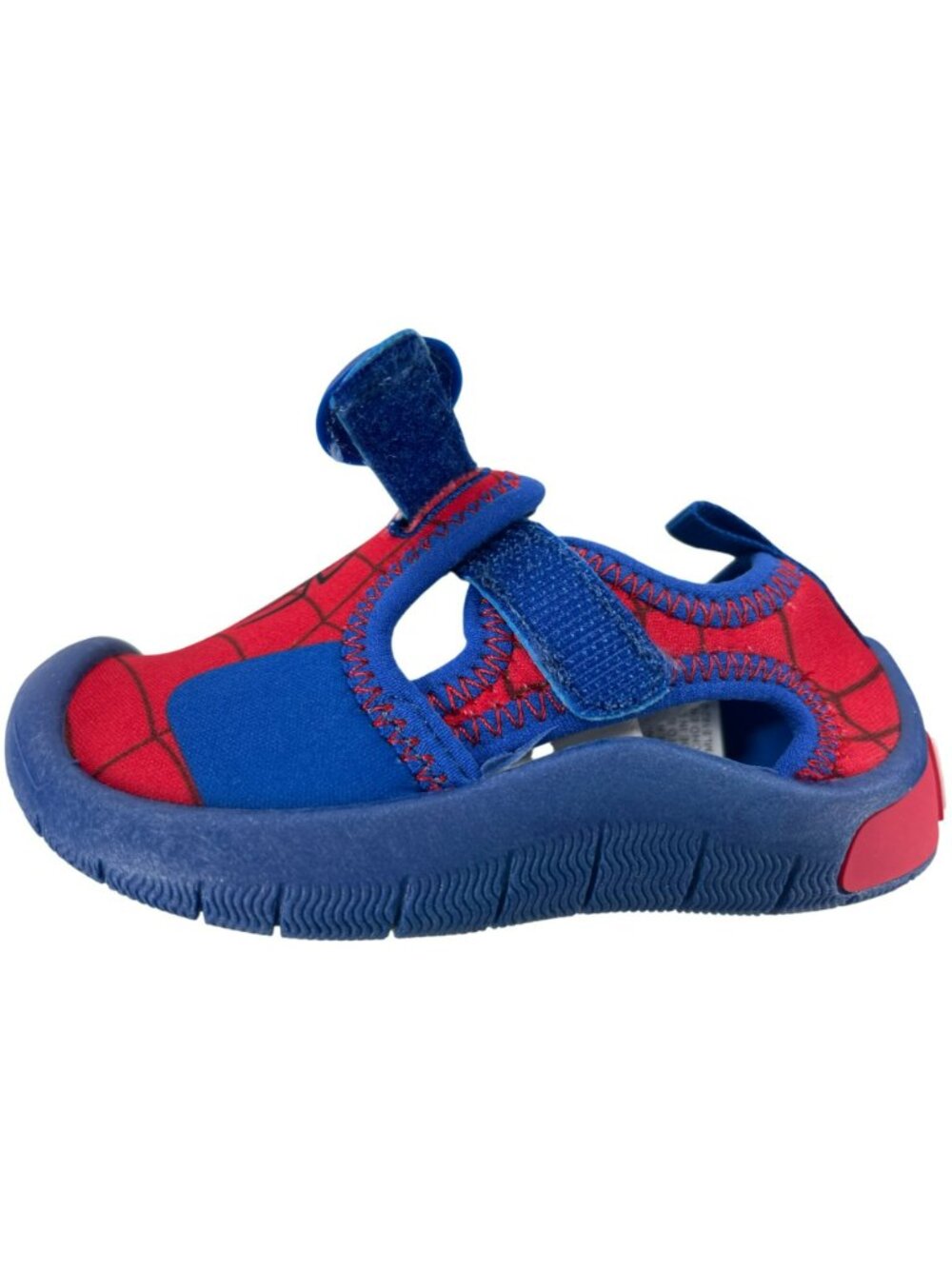 Marvel Spider-Man Water Shoes Red & Blue Adjustable Toddler Boys Size 5/6 NEW - Picture 8 of 12